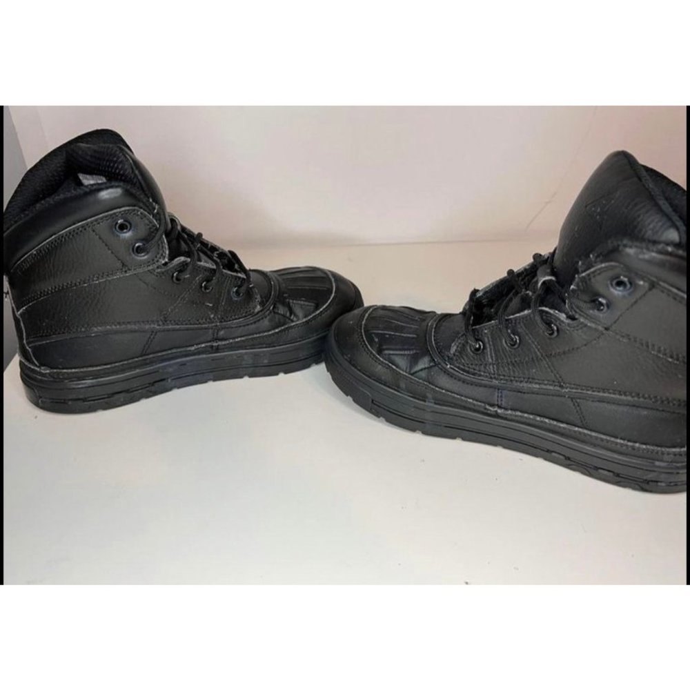 Nike Woodside 2 High Youth Boy Triple Black Lace Up High Top Boots Youth Size 3Y - Picture 9 of 10